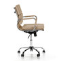 Voir la diapositive 3 : VS VENTA-STOCK Fauteuil de Bureau Fenix inclinable Taupe, Cuir synthétique
