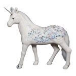 FEERIC LIGHT & CHRISTMAS Licorne avec Paillettes  Légende d'Hiver  25cm Blanc