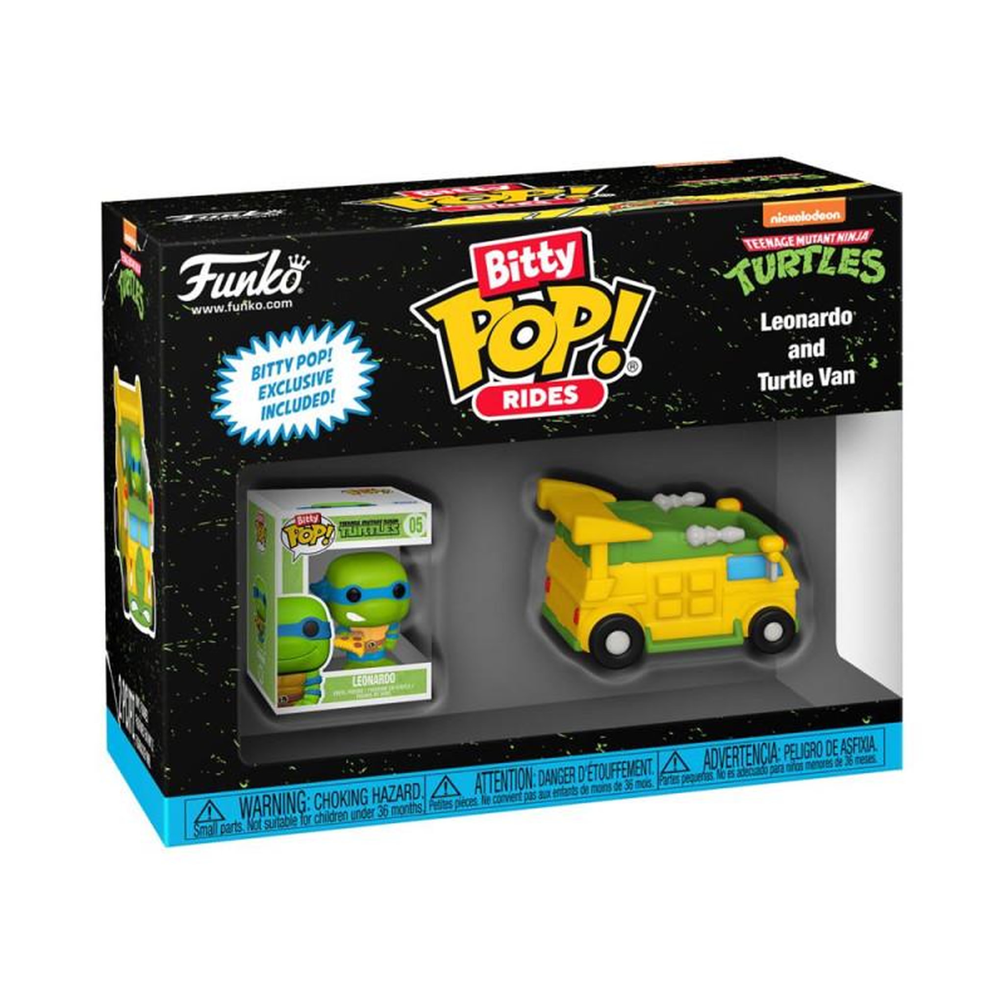 Voir la diapositive 1 : Funko Figurine Funko Bitty Pop Ride Teenage Mutant Ninja Turtles Leonardo with Van