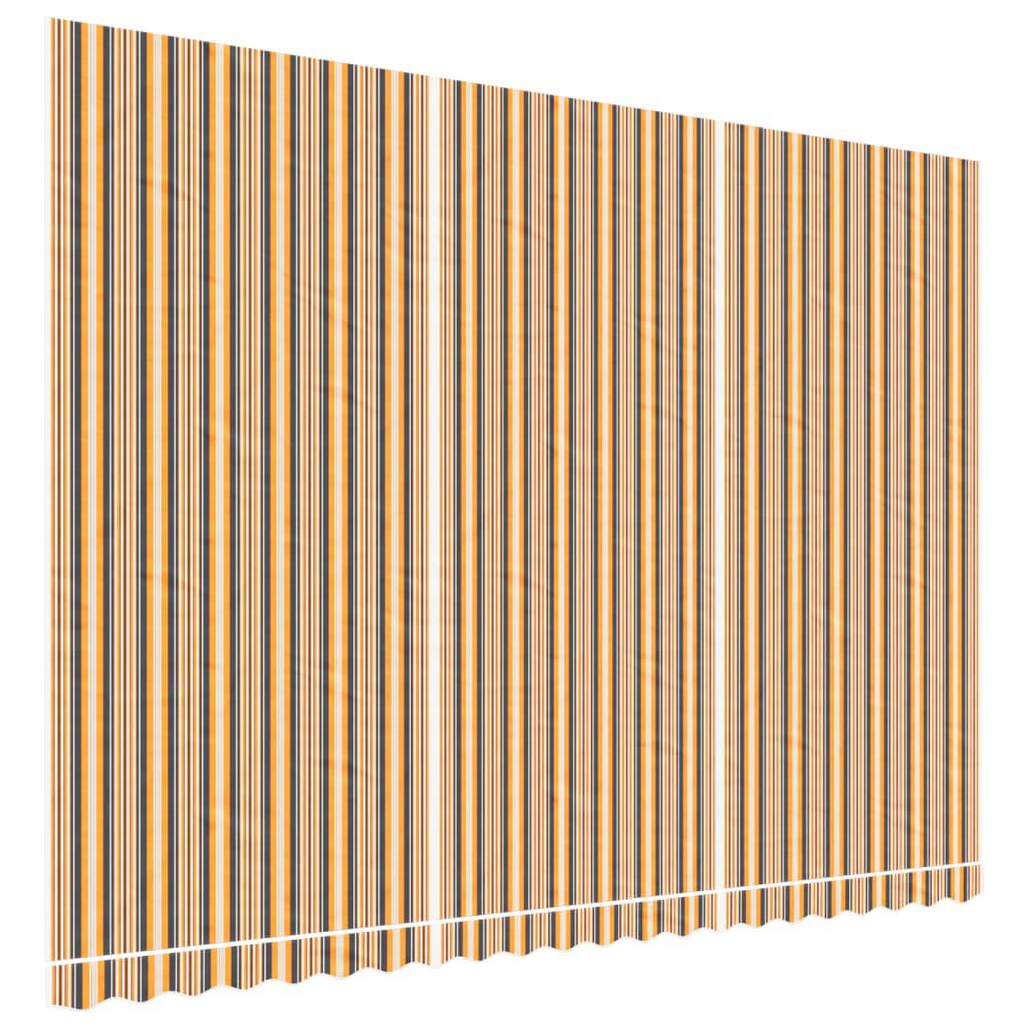 Voir la diapositive 2 : VIDAXL Tissu de remplacement pour auvent rayures multicolores 5x3,5 m