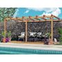 Voir la diapositive 2 : JARDIDECO Pergola adossée en lamellé-collée Versailles 500 x 300 cm - Mardeland