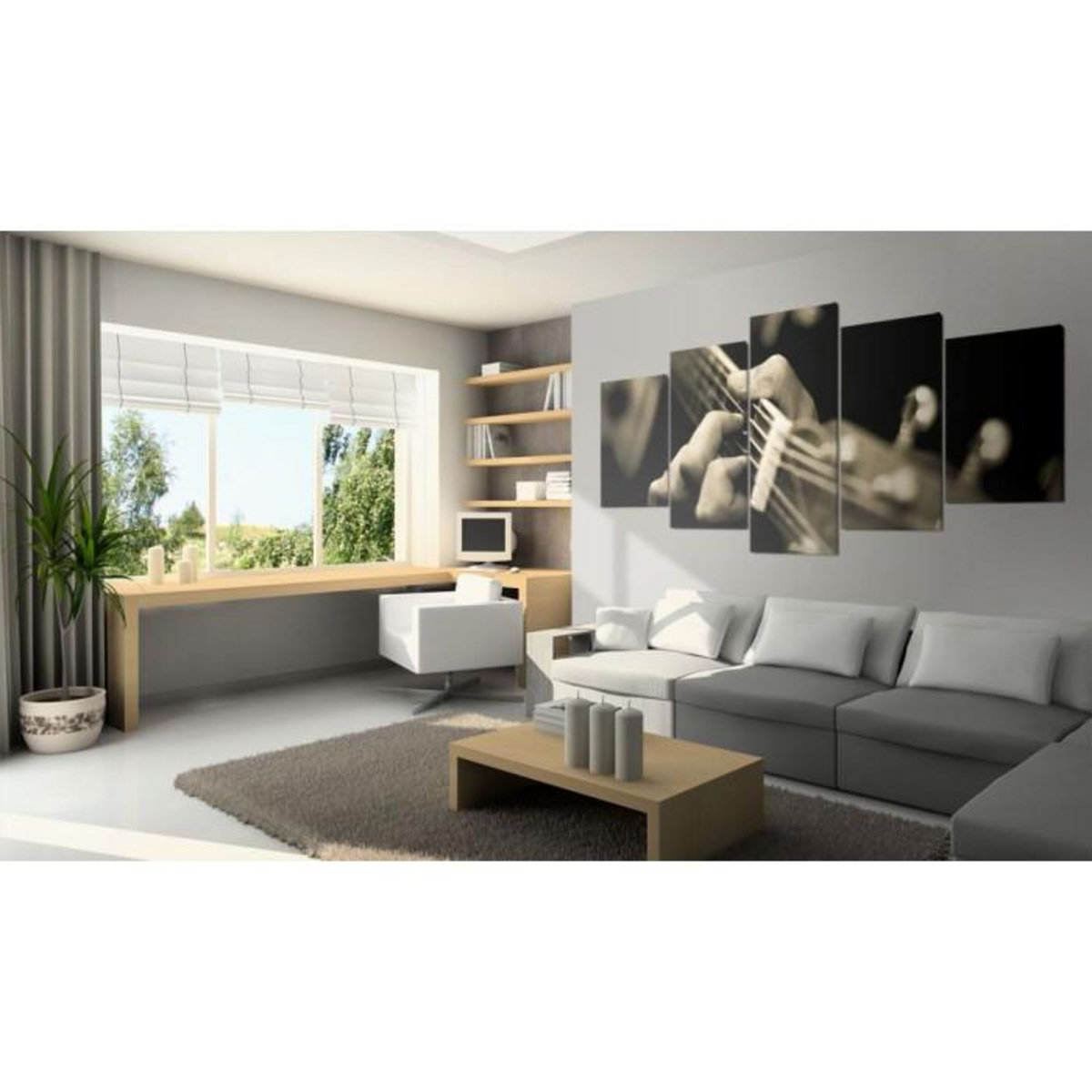 Paris Prix Tableau Imprimé  Guitare Classique