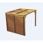 Voir la diapositive 1 : Hisense Pergola 7.32m² bois traité - tho2331vt