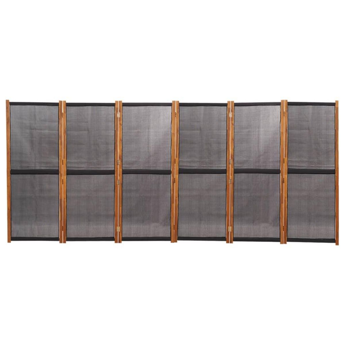 VIDAXL Cloison de separation 6 panneaux Noir 420x180 cm