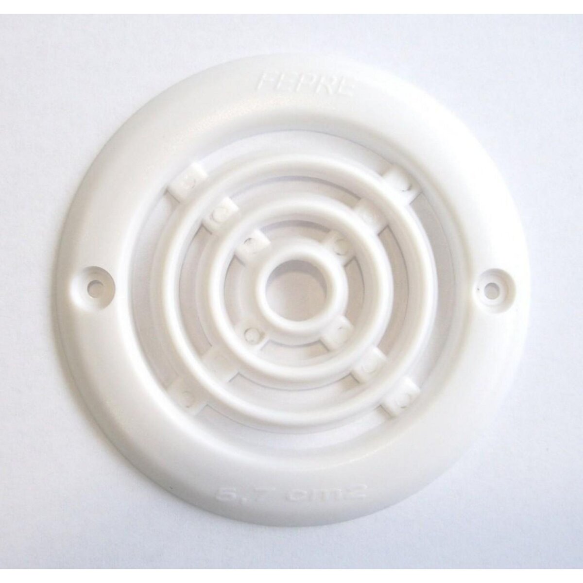 CENTRALE BRICO Lot de 4 grilles d'aération abs naturel Diam.6.4 cm