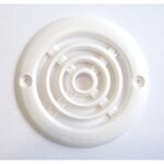 CENTRALE BRICO Lot de 4 grilles d'aération abs naturel Diam.6.4 cm