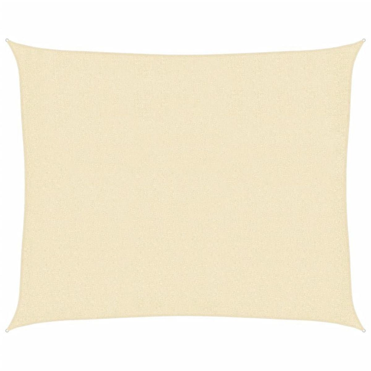 VIDAXL Voile d'ombrage 160 g/m^2 Creme 2,5x3 m PEHD