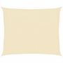 Voir la diapositive 2 : VIDAXL Voile d'ombrage 160 g/m^2 Creme 2,5x3 m PEHD
