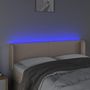Voir la diapositive 4 : VIDAXL Tete de lit a LED Cappuccino 147x16x78/88 cm Similicuir