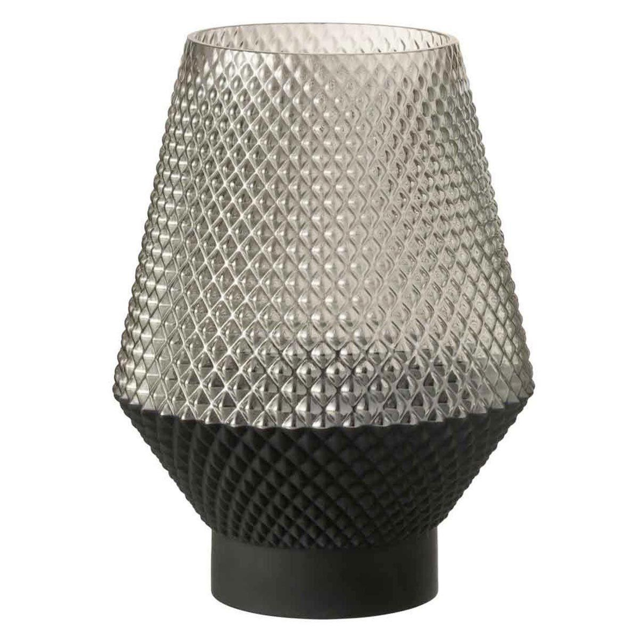 Voir la diapositive 1 : J-LINE Vase design en verre  vuoto  27cm gris