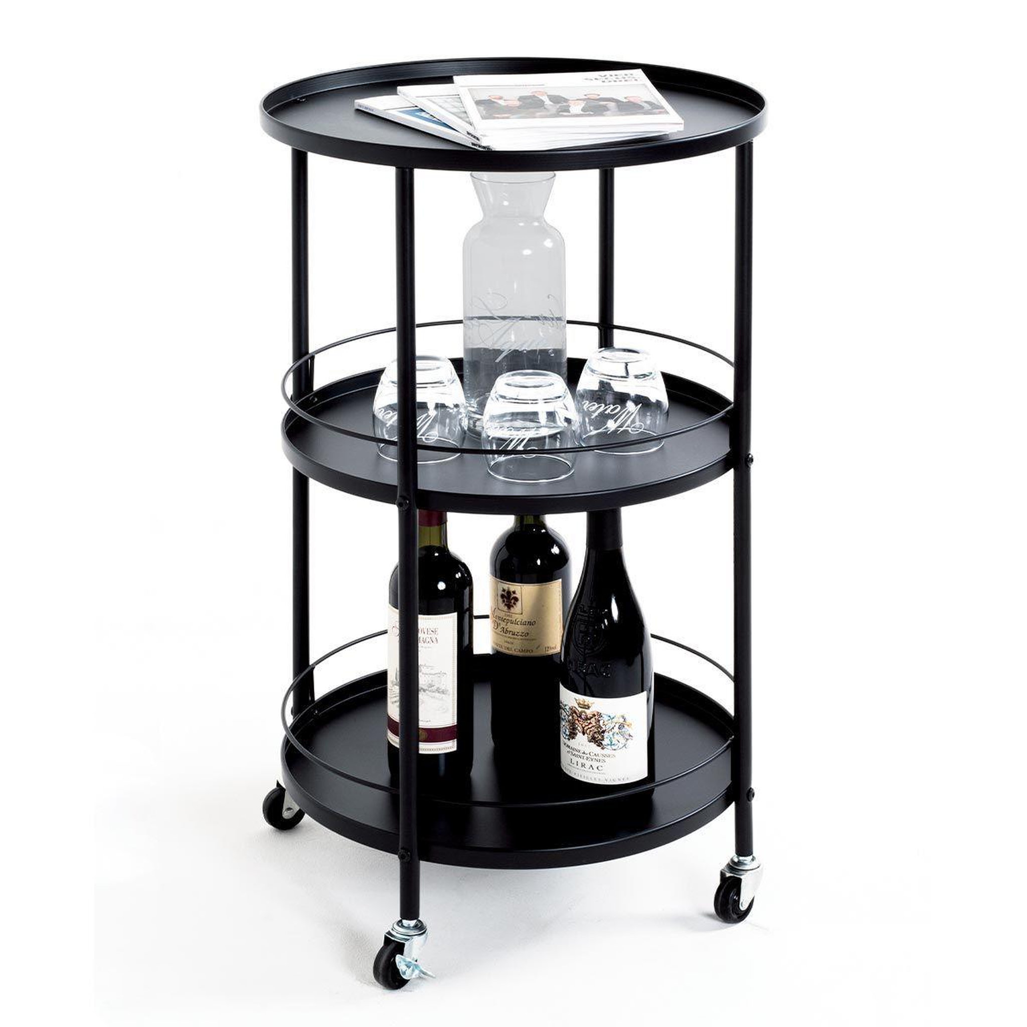 Voir la diapositive 2 : Paris Prix Desserte de cuisine design  baro  75cm noir