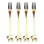 Paris Prix Lot de 4 Fourchettes à Dessert  Royal  12cm Or