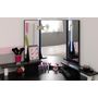 Voir la diapositive 4 : Coiffeuse d'angle 3 miroirs 5 tiroirs pivotants GIRLY