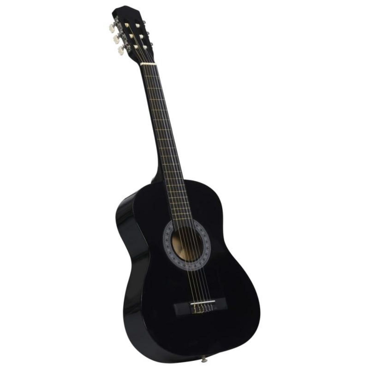 VIDAXL Guitare classique avec sac pour débutants Noir 3 4 36