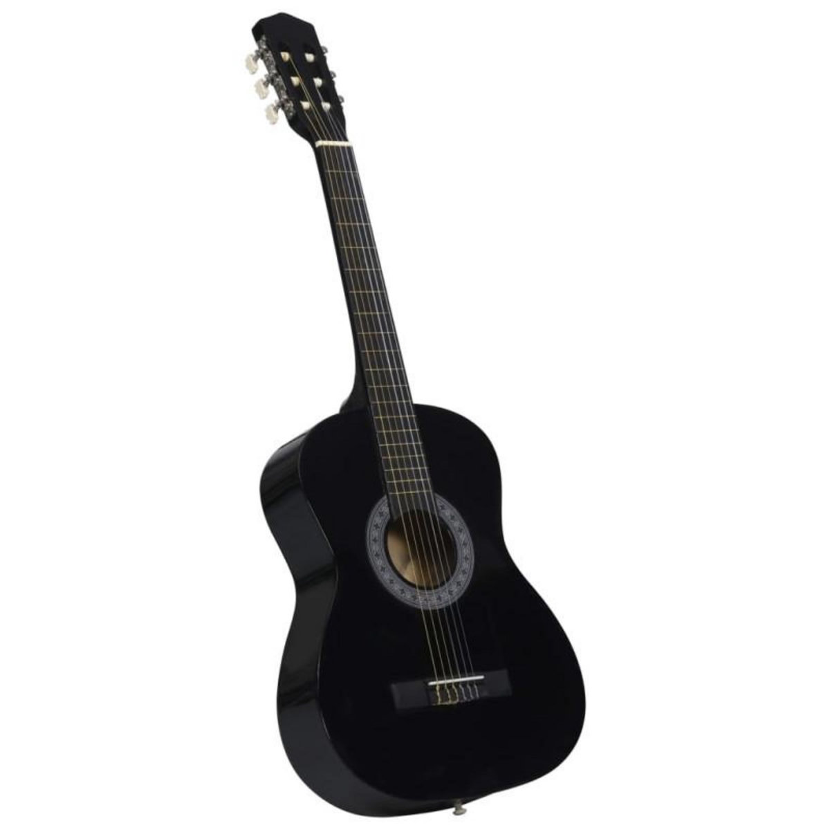 VIDAXL Guitare classique avec sac pour débutants Noir 3 4 36