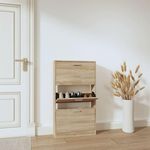 VIDAXL Armoire a chaussures Chene 59x17x108 cm Bois d'ingenierie