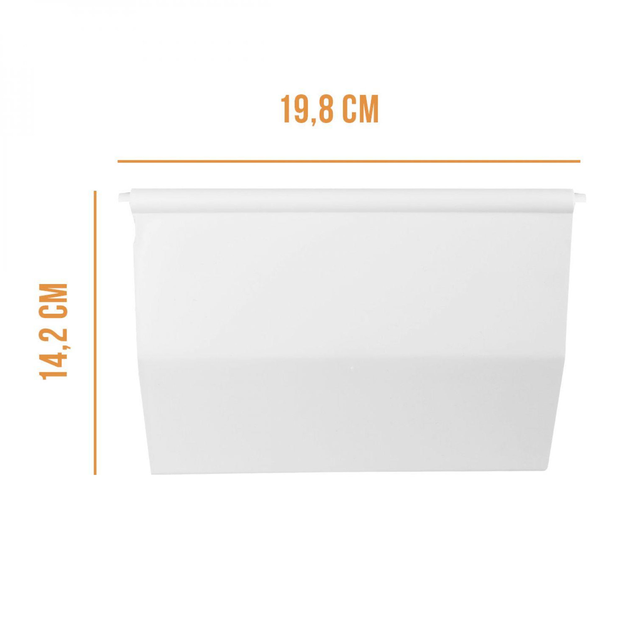 Voir la diapositive 2 : LINXOR Volet pour skimmer de piscine - 14.2 x 19.8 cm - Blanc