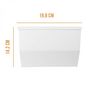 Voir la diapositive 2 : LINXOR Volet pour skimmer de piscine - 14.2 x 19.8 cm - Blanc