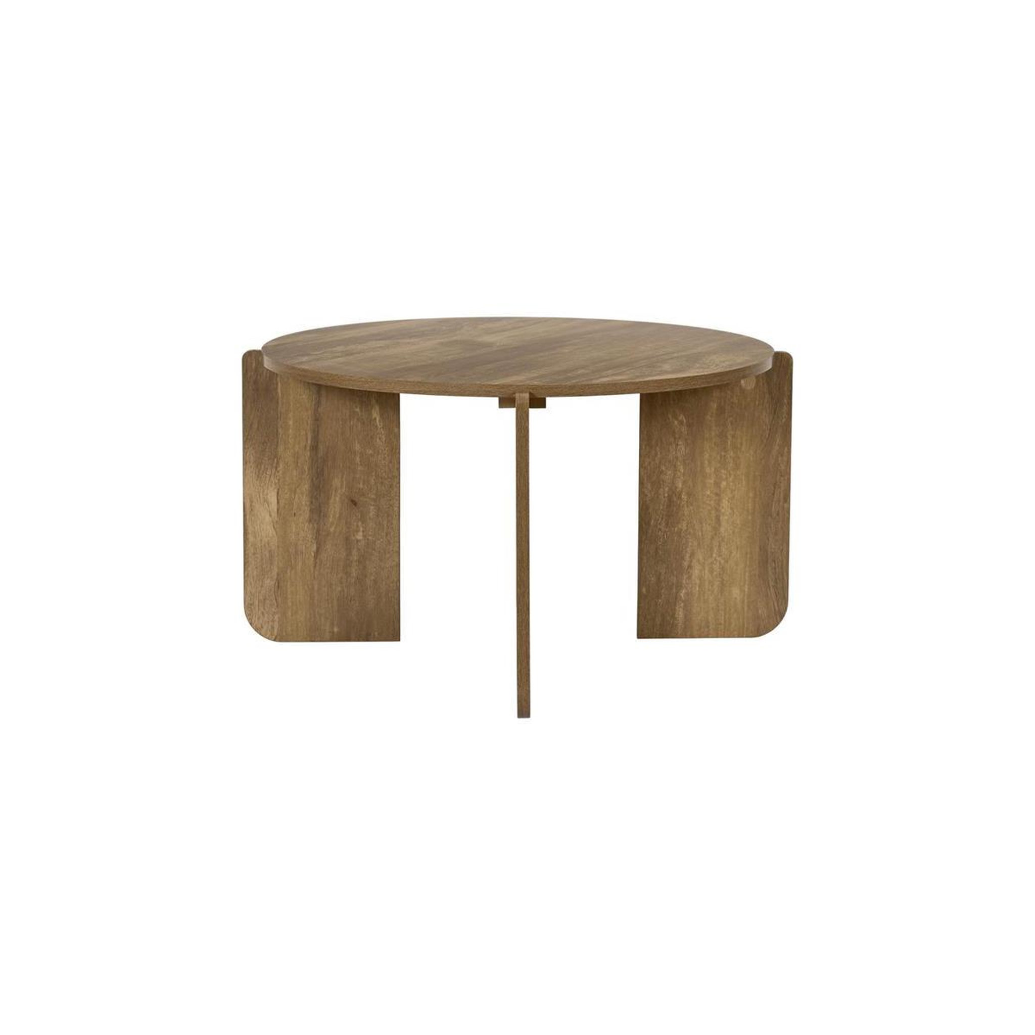Voir la diapositive 4 : The Home Deco Factory Table basse ronde  heritage  70cm marron