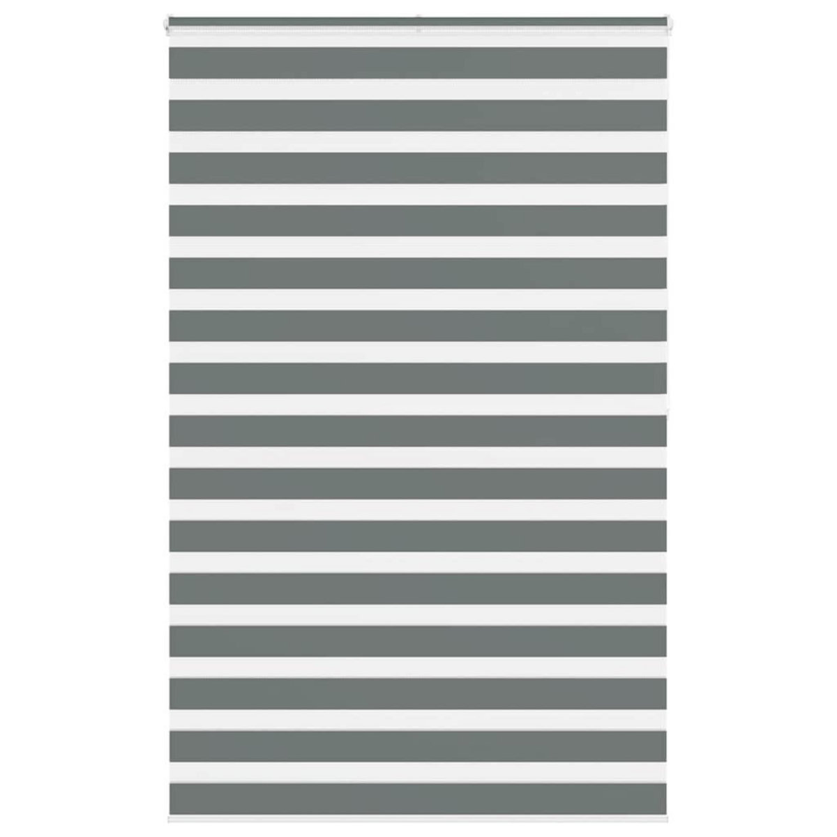 VIDAXL Store zebre gris fonce largeur du tissu 145,9 cm polyester