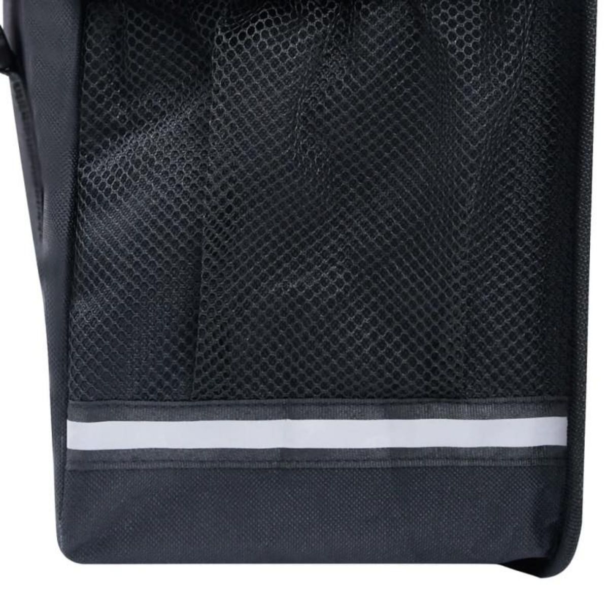 VIDAXL Sac de vélo double pour porte bagages étanche 35 L Noir