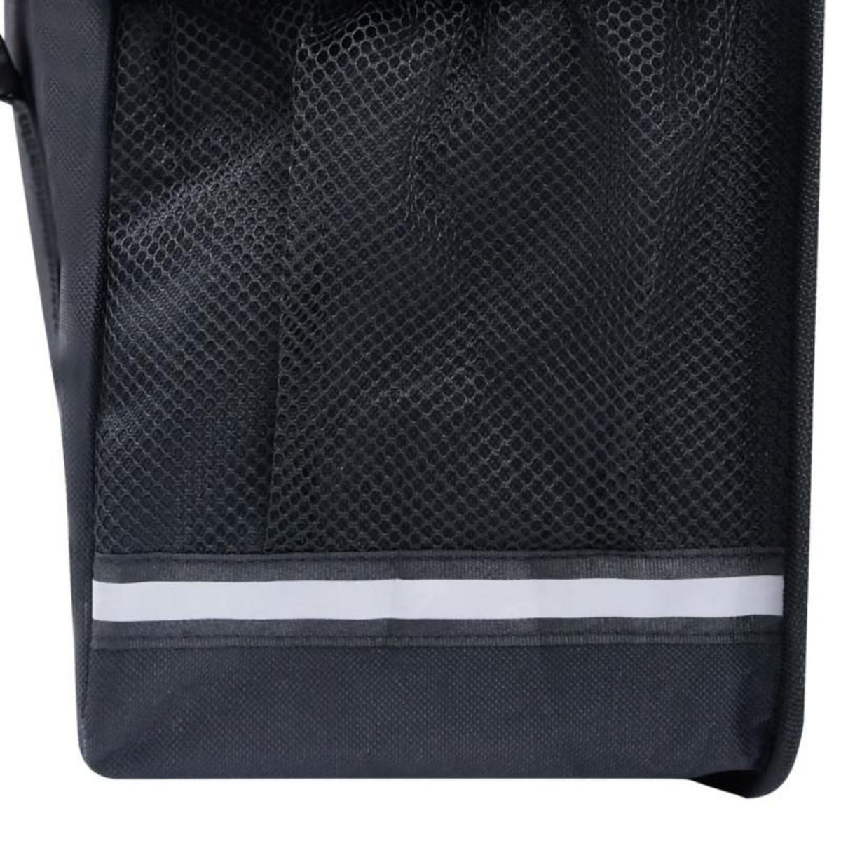 VIDAXL Sac de vélo double pour porte bagages étanche 35 L Noir