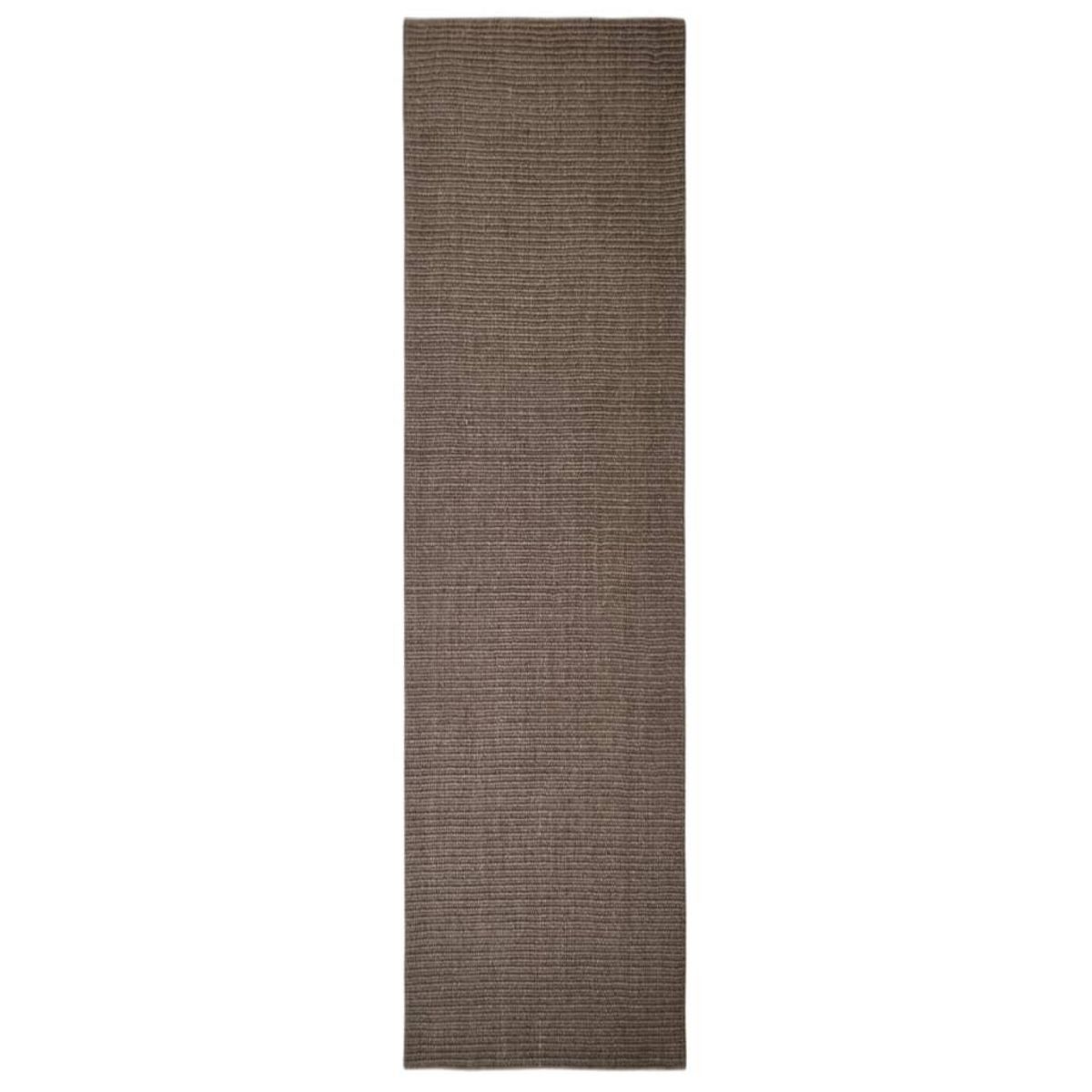 VIDAXL Tapis Sisal naturel 66x250 cm Marron