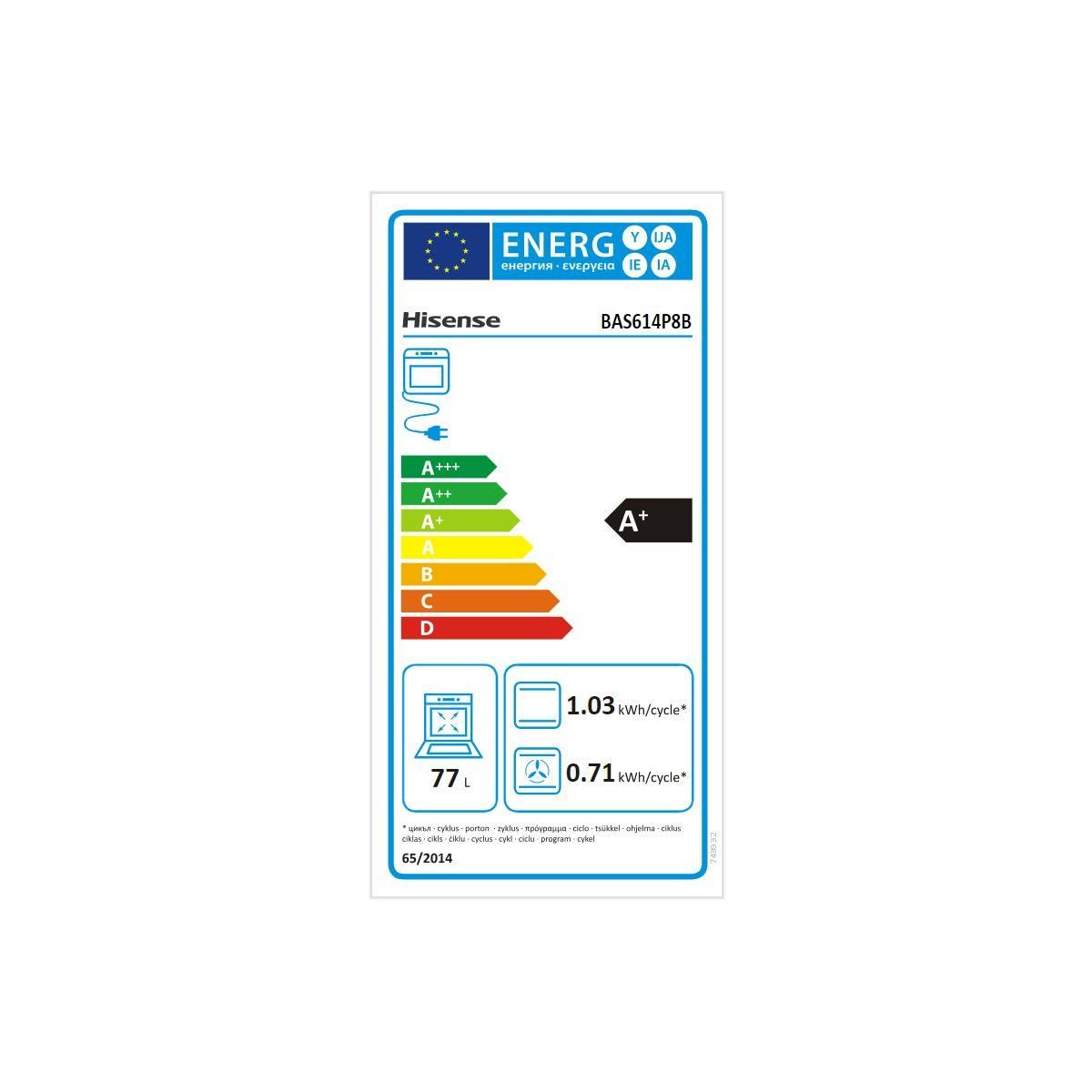 Hisense Four encastrable BAS614P8B