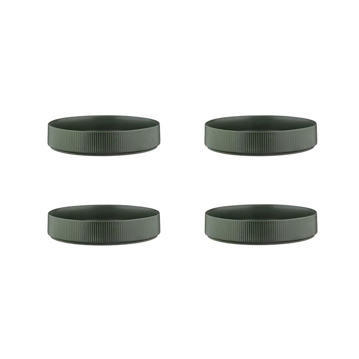 BJORN Assiette creuse SCANDI Ø21,5cm - 4 pièces - Olive