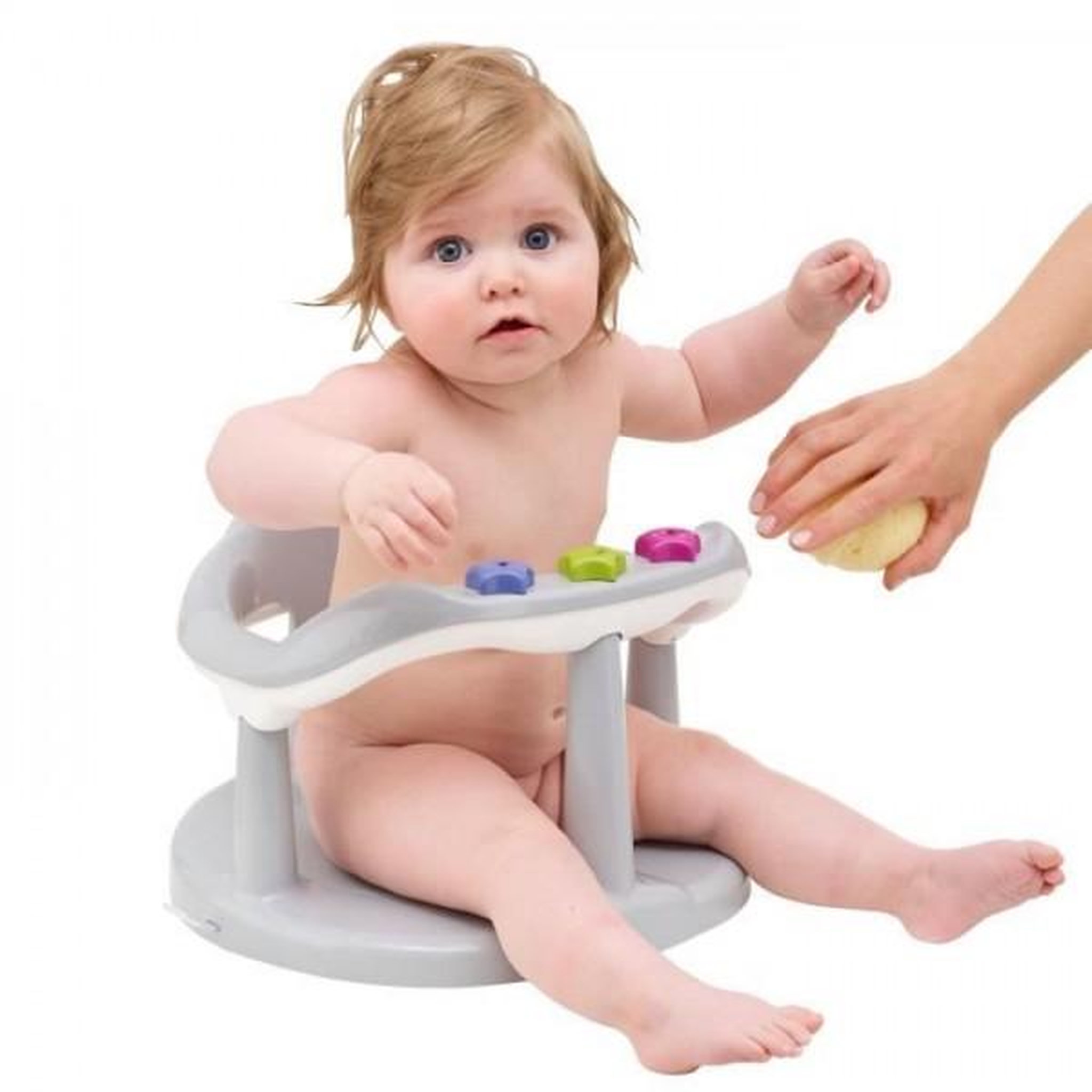 Voir la diapositive 2 : THERMOBABY Transat - Anneau THERMOBABY ANNEAU DE BAIN AQUABABY© Gris Charme