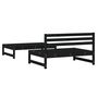 Voir la diapositive 3 : VIDAXL Salon de jardin 2 pcs noir bois massif de pin