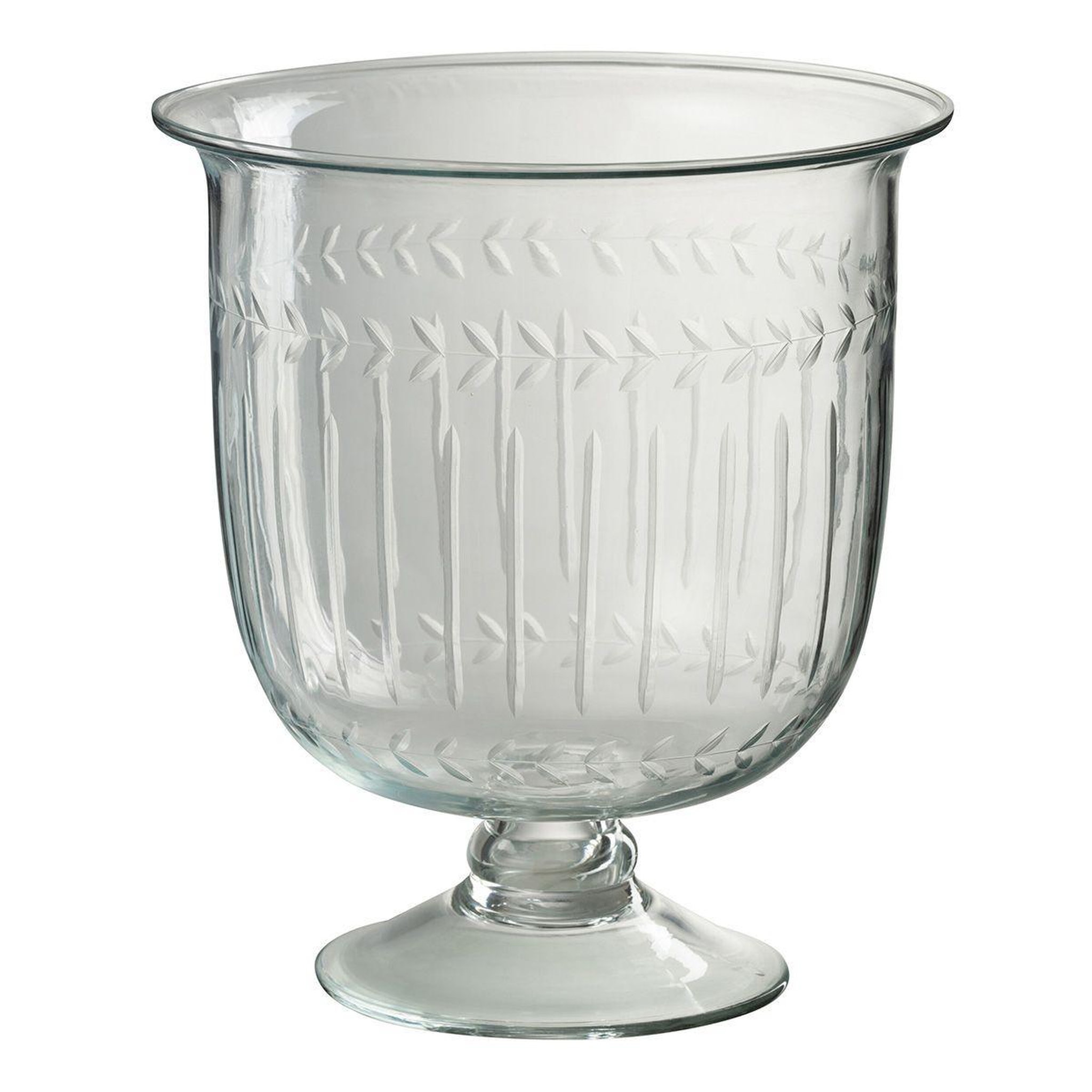 J-LINE Vase en Verre Tige  Anastasia  22cm Transparent