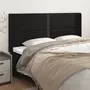 VIDAXL Tete de lit avec oreilles Noir 183x16x118/128 cm Similicuir