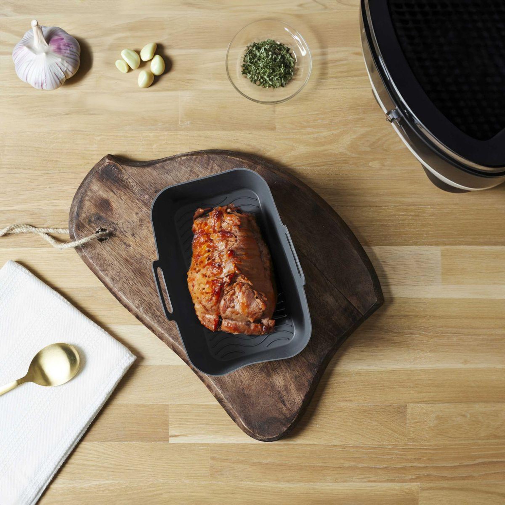 Voir la diapositive 4 : COOK CONCEPT moule de cuisson rectangle pour friteuse a air