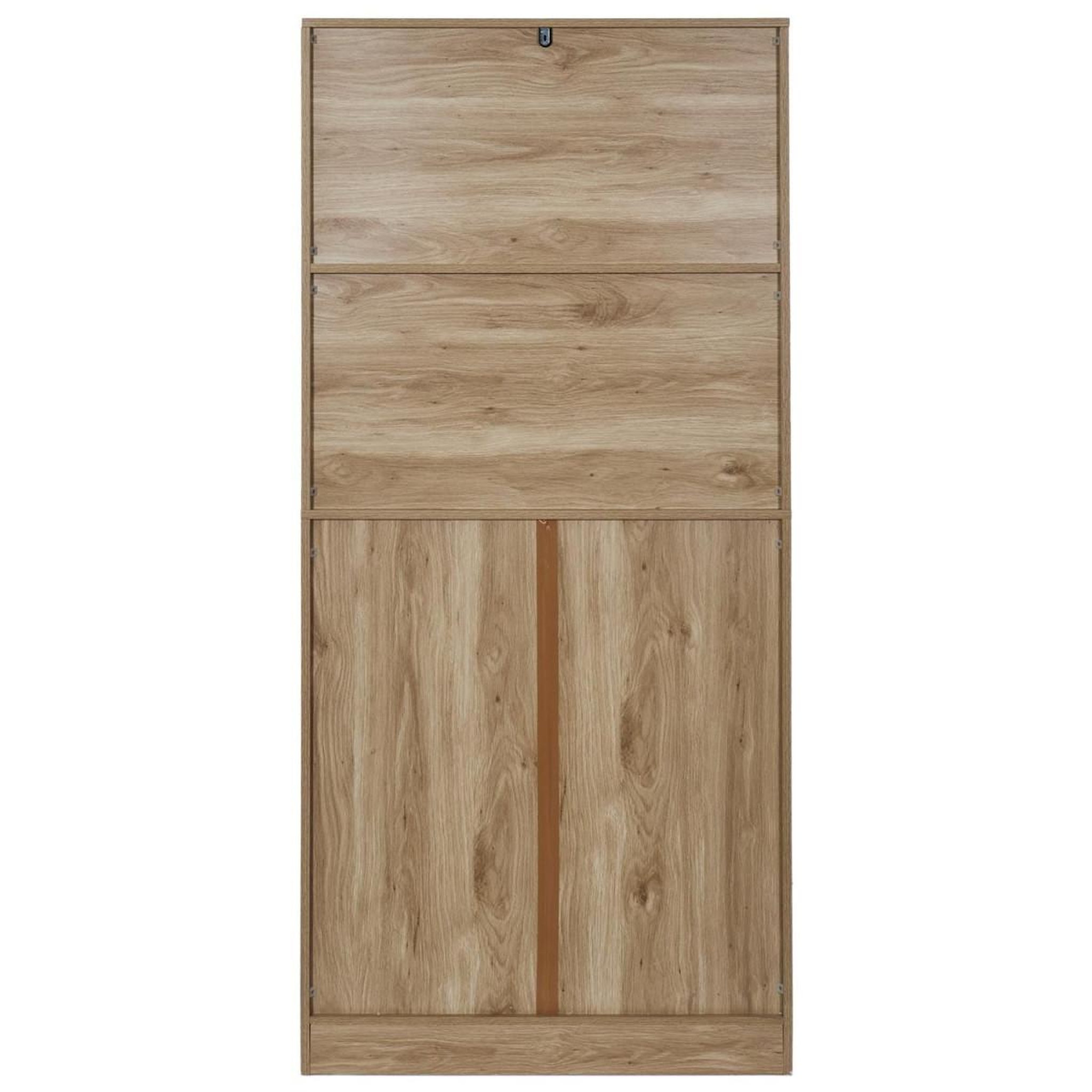 Voir la diapositive 4 : The Home Deco Factory Buffet de cuisine design  klaus  172cm marron