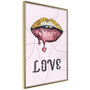 Voir la diapositive 1 : Paris Prix Affiche Murale Encadrée  Lip Gloss and Love