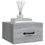 Voir la diapositive 4 : VIDAXL Table de chevet murale Sonoma gris 35x35x20 cm