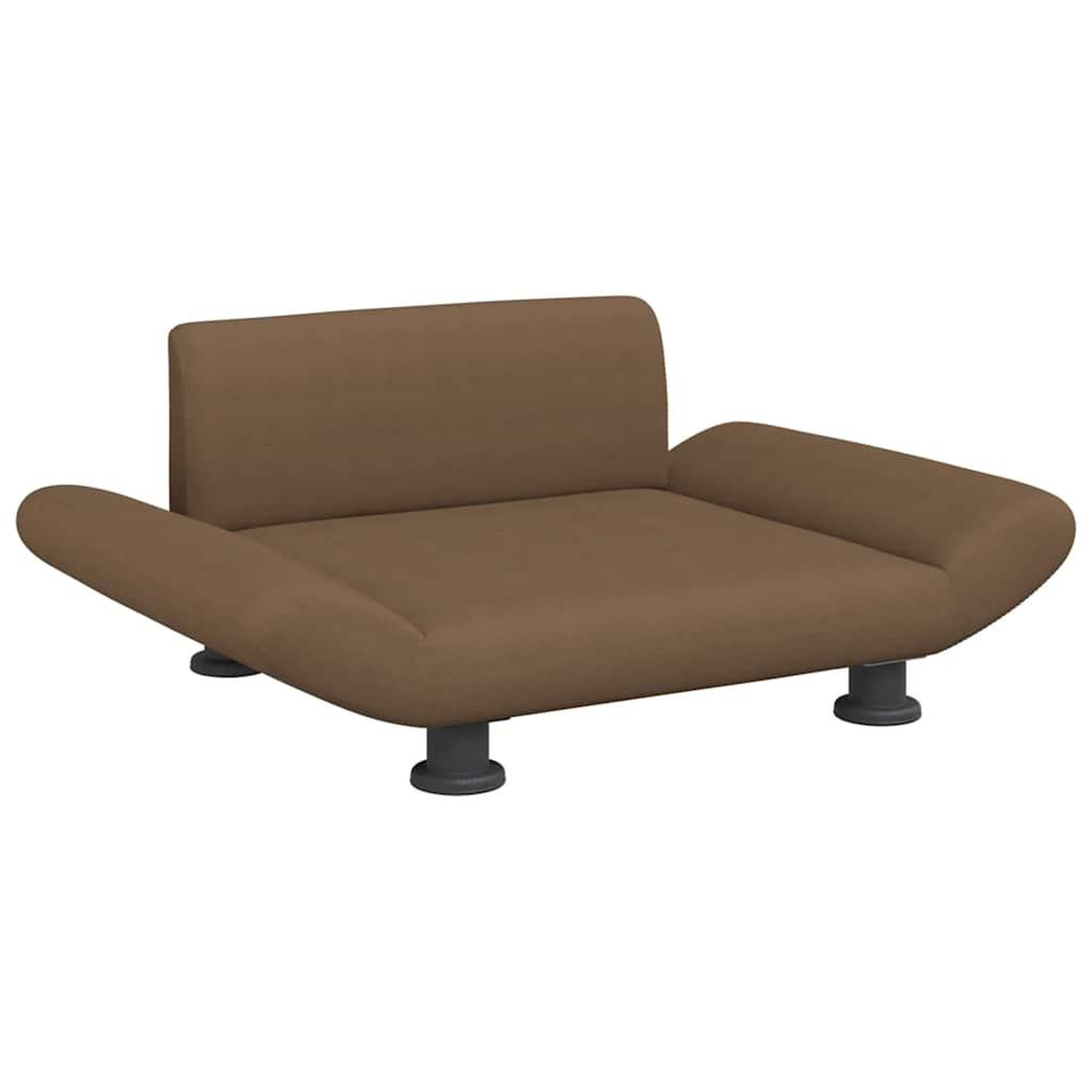Voir la diapositive 2 : VIDAXL Lit pour chien marron 70x45x28 cm tissu
