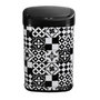 Voir la diapositive 1 : Kitchen move Poubelle automatique 58l inox motif carreau de ciment - bat-58ls06a tile black ss