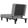Voir la diapositive 5 : VIDAXL Chaise longue gris clair tissu