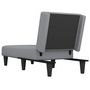 Voir la diapositive 5 : VIDAXL Chaise longue gris clair tissu