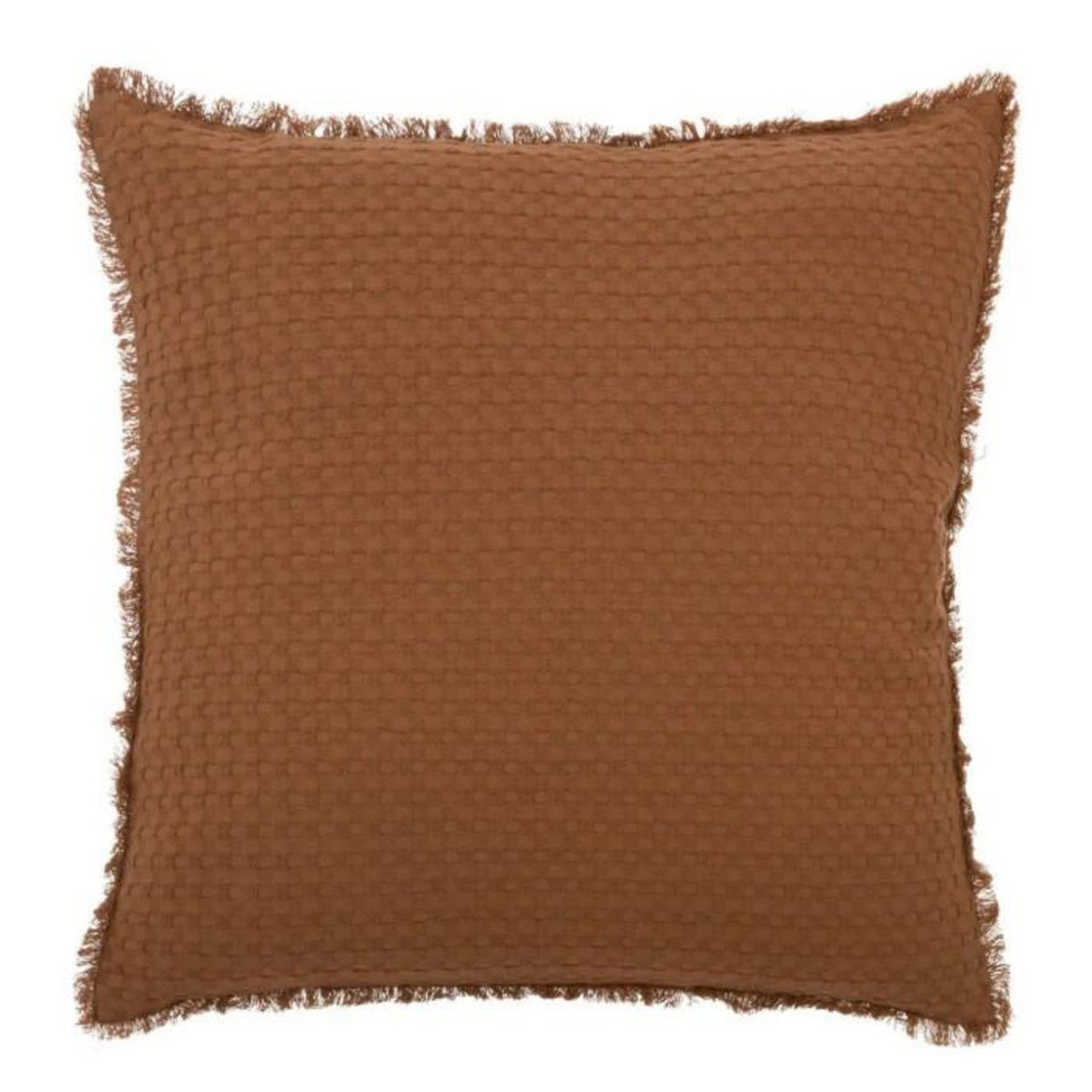 ATMOSPHERA Coussin Nid d'Abeille  Widdy  45x45cm Terracotta