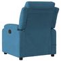 Voir la diapositive 5 : VIDAXL Fauteuil inclinable de massage electrique bleu velours