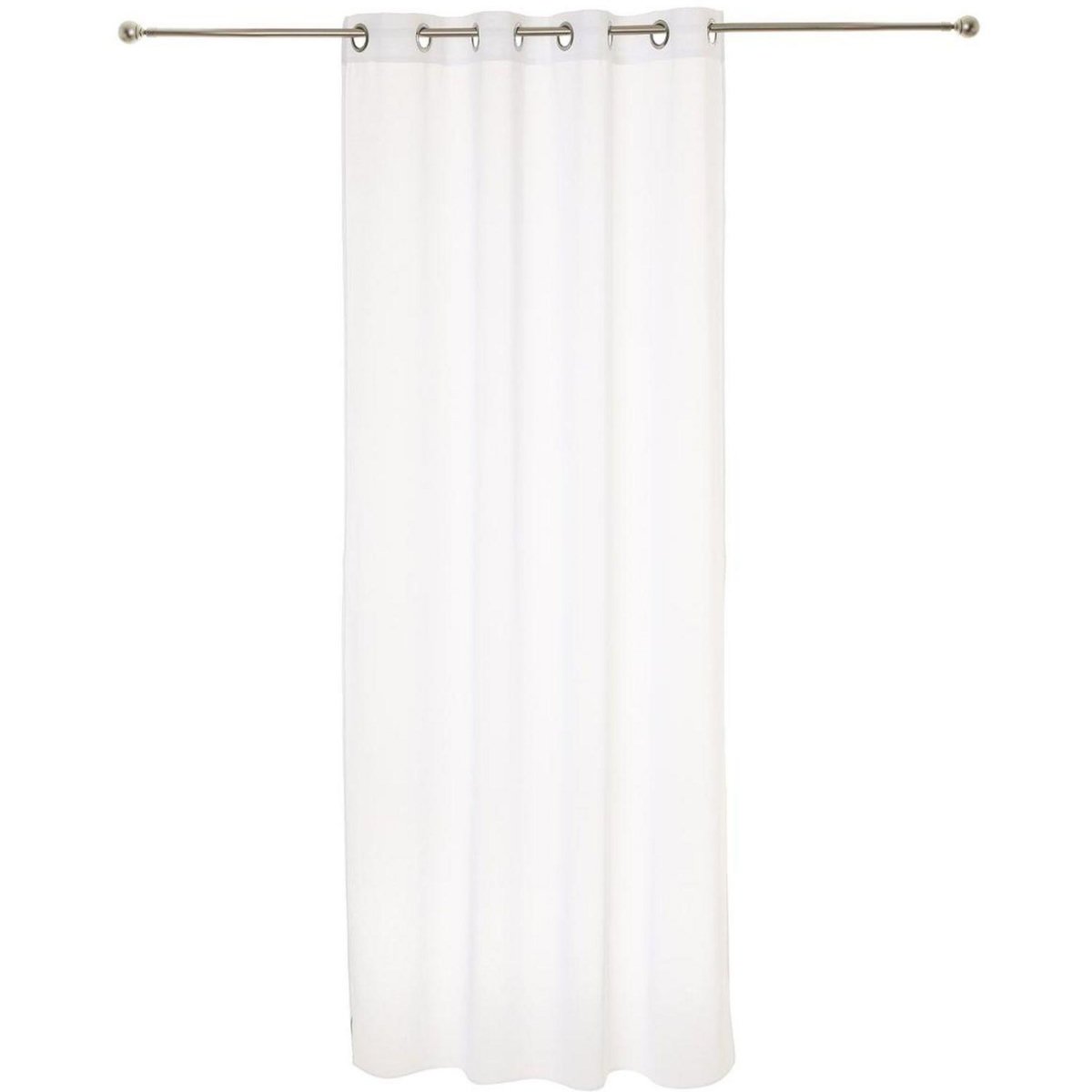 ATMOSPHERA Rideau voilage uni à oeillets métal en polyester 140x240cm ETAMINE 