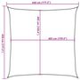Voir la diapositive 6 : VIDAXL Voile d'ombrage 160 g/m^2 Blanc 4,5x4,5 m PEHD