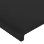 VIDAXL Tete de lit avec oreilles Noir 93x16x78/88 cm Similicuir