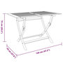 Voir la diapositive 6 : VIDAXL Table pliable de jardin 120x70x75 cm Bois d'eucalyptus solide