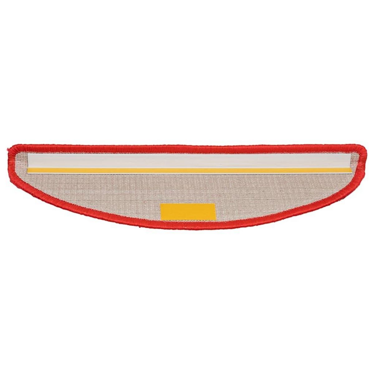 VIDAXL Tapis d'escalier 20 pcs rouge 56x17x3 cm