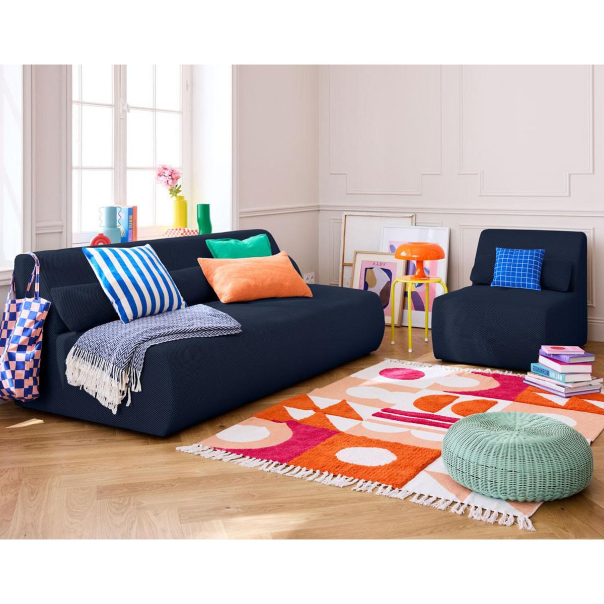 LISA DESIGN Onyx - fauteuil sans accoudoirs - en tissu mailles 3d