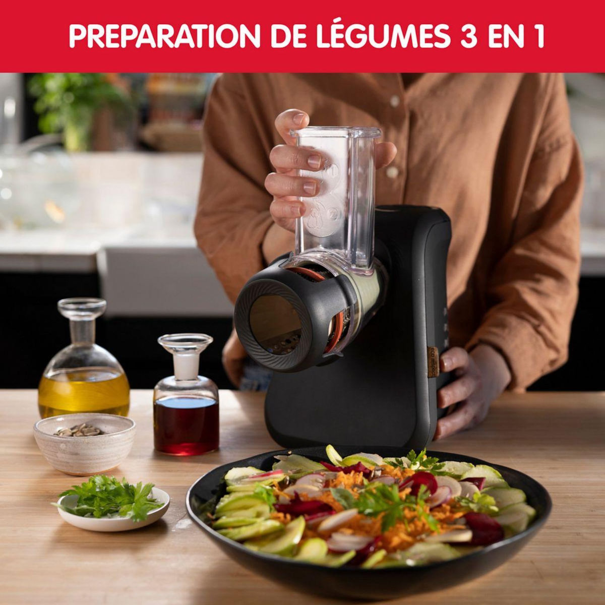 MOULINEX Rapeur trancheur DJ77EN10 FRESH EXPRESS ECO RESPECT